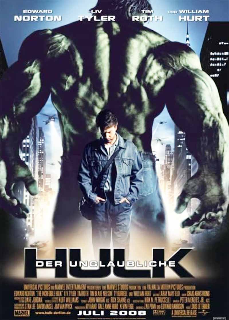 The Incredible Hulk Marvel 2008 Film