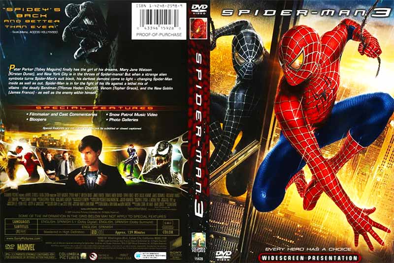 Spider-Man 3 Marvel 2007