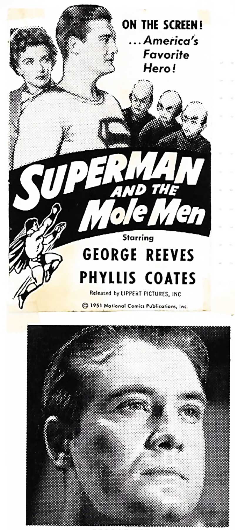 Superman and the Mole Men DC Comics 1951 Film