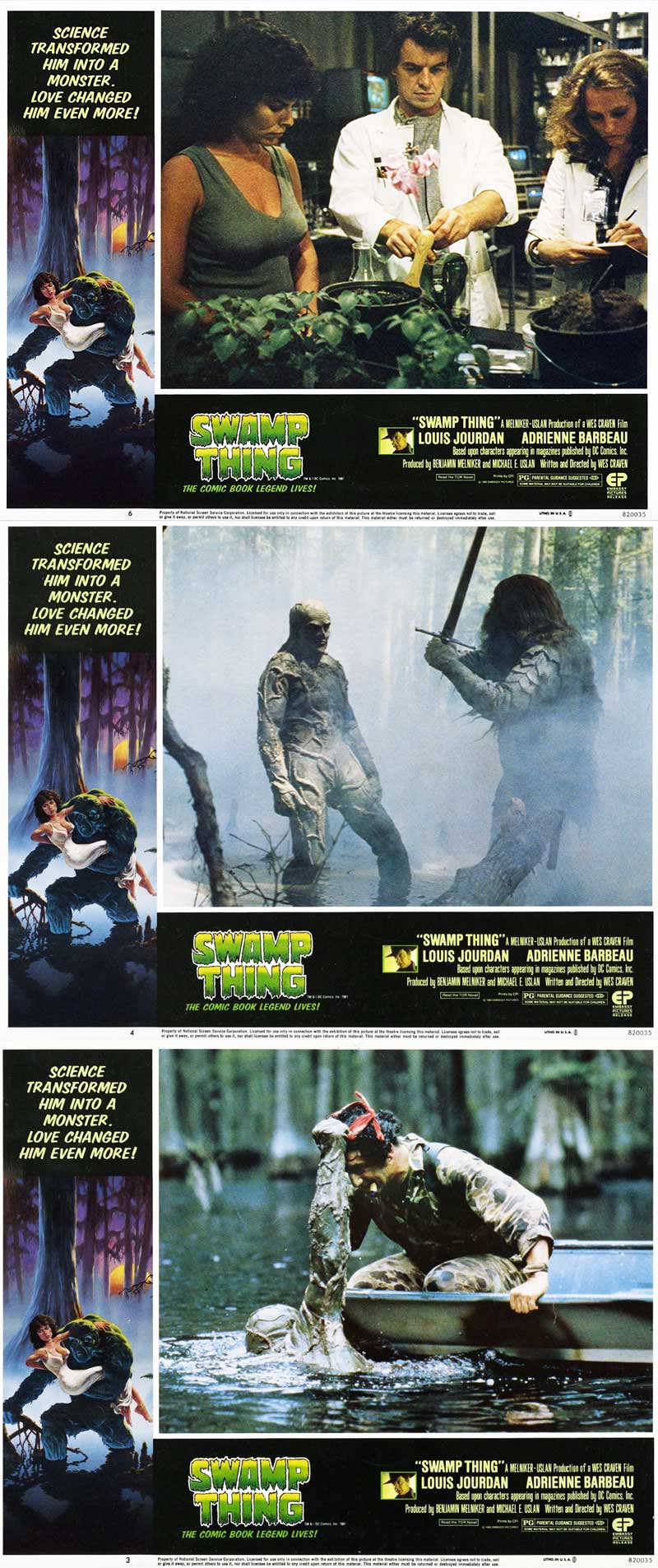 Swamp Thing DC Comics 1982 Film